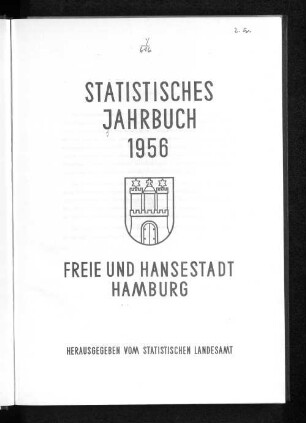 1956: Statistisches Jahrbuch