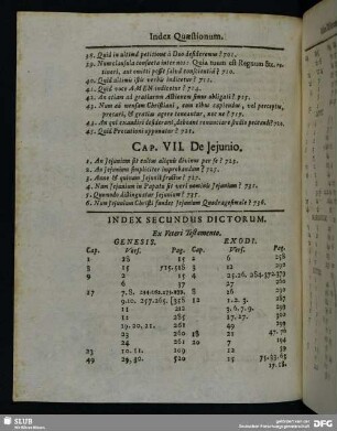 Index Secundus Dictorum