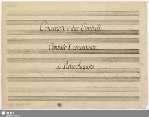 Concertos - Mus.3065-O-7,5 : cemb (2) : C