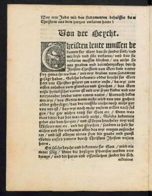 Von der Beycht.