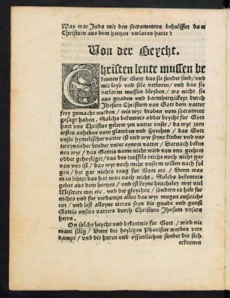 Von der Beycht.