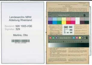 Entnazifizierung Otto Mertins , geb. 18.05.1889 (Zollsekretaer)
