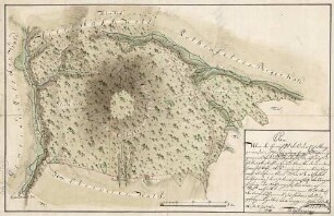 Plan über den Herrschaft-Wald, der Eichelberg genand ...