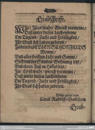 Grabschrifft