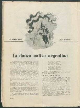 La danza nativa argentina : "El gauchito"