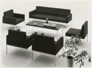 Anbauprogramm Sessel "Mod. 15 / 45", "Mod. 16 / 35", "Mod. 16 / 55", "Mod. 16 / 65" und Tisch "Mod. 29 / 02" von Ernst Moeckl