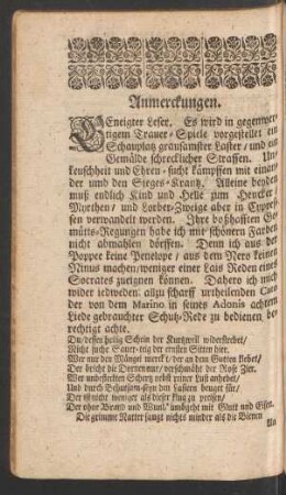Anmerckungen.
