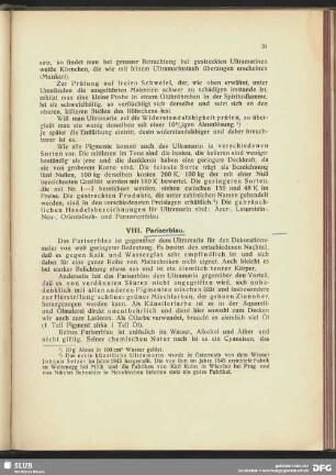 VIII. Pariserblau.