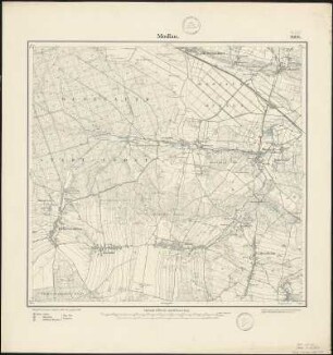 Meßtischblatt 2698 : Modlau, 1889 : Modlau. - Aufn. 1887. - 1:25000. - [Berlin]: Reichsamt für Landesaufnahme, 1889. - 1 Kt.