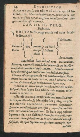 Cap. III. De Vero.