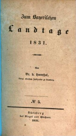 Zum Bayerischen Landtage 1831, 5