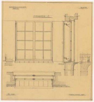 Wohnhaus Hauser, Solln: Fenster 1 1:10