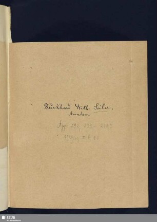 233-233a. Seiler, Burkhard Wilhelm