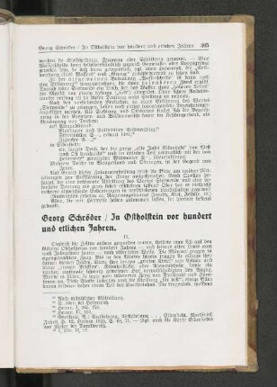 In Ostholstein vor hundert und etlichen Jahren.