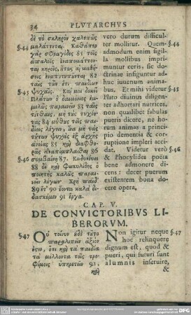 Cap. V. De Convictoribus Liberorum