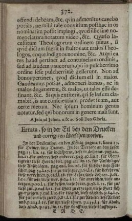 Errata, so in der Eil ... übersehen worden