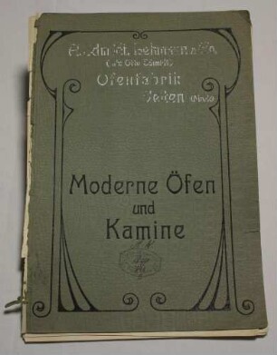 Musterbuch Moderne Öfen und Kamine Ofenfabrik Velten (Mark)