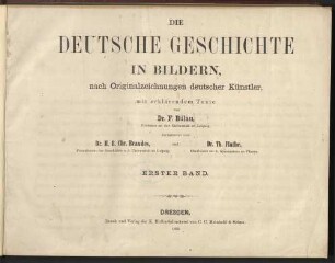1: Die deutsche Geschichte in Bildern : nach Originalzeichnungen deutscher Künstler, mit erklärendem Texte