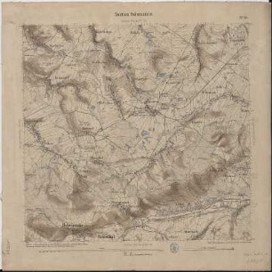 Section Hohenstein aus: Topographische Karte (Äquidistantenkarte) Sachsen