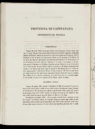 Provincia Di Capitanata.