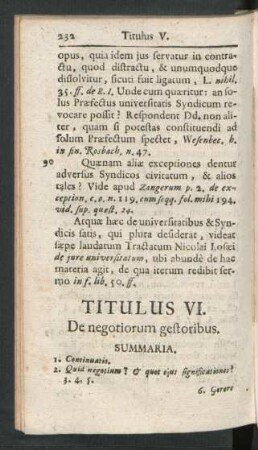 Titulus VI. De negotiorum gestoribus