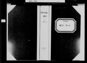 Bilfingen, katholische Gemeinde: Standesbuch 1821-1841