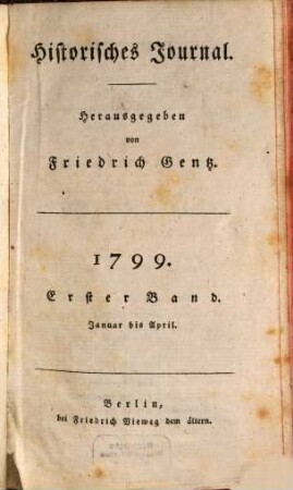 Historisches Journal. 1799,1