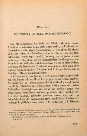 275-306 Anliegen heutiger Moraltheologie