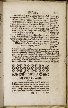 Die Offenbarung Sanct Johannis, des Theologen.