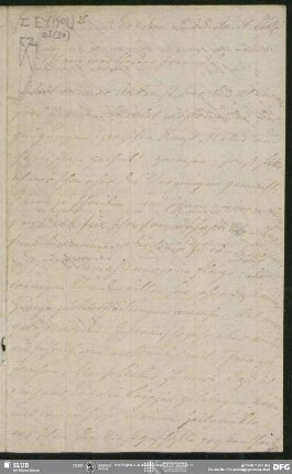 Eigenh. Brief von August Wilhelm von Schlegel an Georg Joachim Göschen, Dresden, 28.04.1796