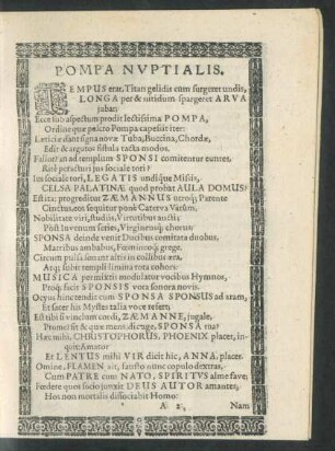 Pompa Nuptialis.