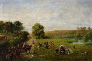 Reitende Artillerie vor dem Gefecht