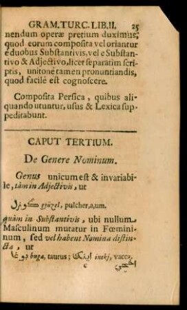 Caput Tertium. De Genere Nominum.