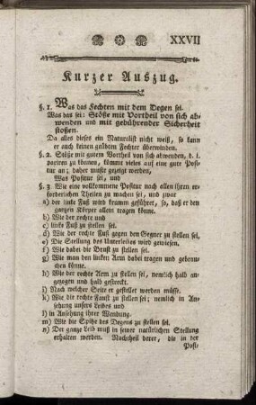 Kurzer Auszug.
