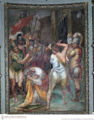 Ausstattung der Cappella Frangipane: Zyklus zum Leben des heiligen Paulus, Propheten und weitere Szenen, Martyrium des heiligen Paul
