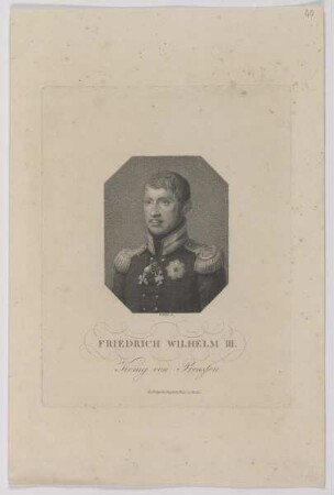 Bildnis Friedrich Wilhelm III., König von Preussen