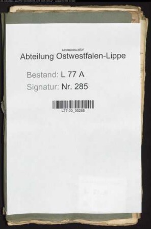 Anstellung des Advokaten Rötteken als Justizbeamter im Amt Oerlinghausen und Absetzung des Amtsrats Meyer