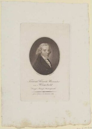 Bildnis des Friedrich Heinrich Alexander von Humbold