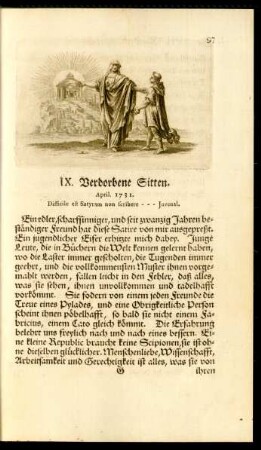 IX. Verdorbene Sitten. April. 1731.