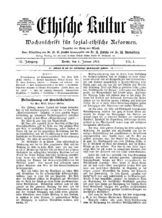 Weltanschauung und Gemeinschaftsleben