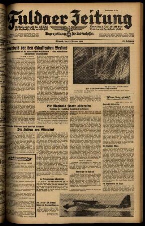 Ausgabe vom Mittwoch, den 12. Februar 1941.