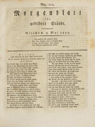 1827: Nro. 111 - Nro.120