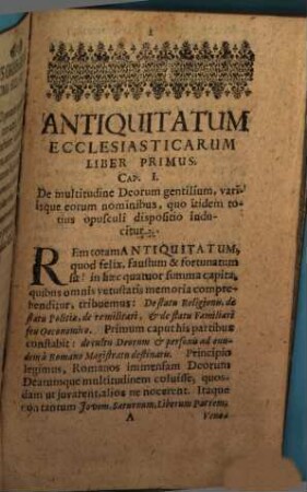 Philippi Caroli Neobvrgo Palatini Antiqvitates Romanae Qvadripartitae, Ecclesiasticae, Civiles, Militares Et Oeconomicae