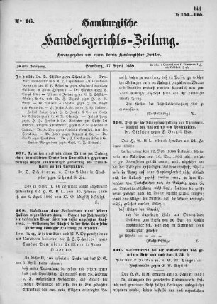 No. 16. 17. April 1869