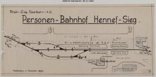 Hennef Personenbahnhof: Gleisplan