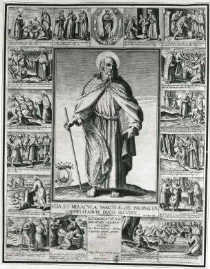 Heiliger Eliseus : Tempesta, Antonio (1555-1630) nach Thomassin, Philippe (1562-1622). Heiliger Eliseus. Kupferstich; 47,3 x 36,9, cm,1598. Dresden: Kupferstich-Kabinett A 98299 in A 841,2