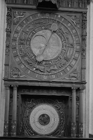 Rostock. Hauptpfarrkirche St. Marien, Astronomische Uhr (1472 vollendet, 1643 wiederhergestellt)