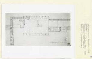 Bahnhof (Diplomarbeit bei Willy Kreuer): Grundriss 1. Obergeschoss