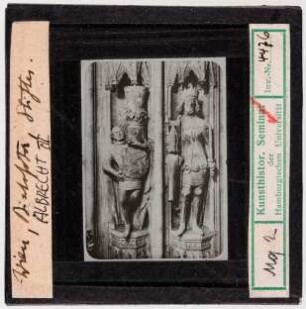 Wien, Stephansdom: Bischofstor, Stifter Albrecht III.