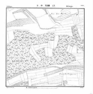 Kartenblatt SO XXIII 42 Stand 1821